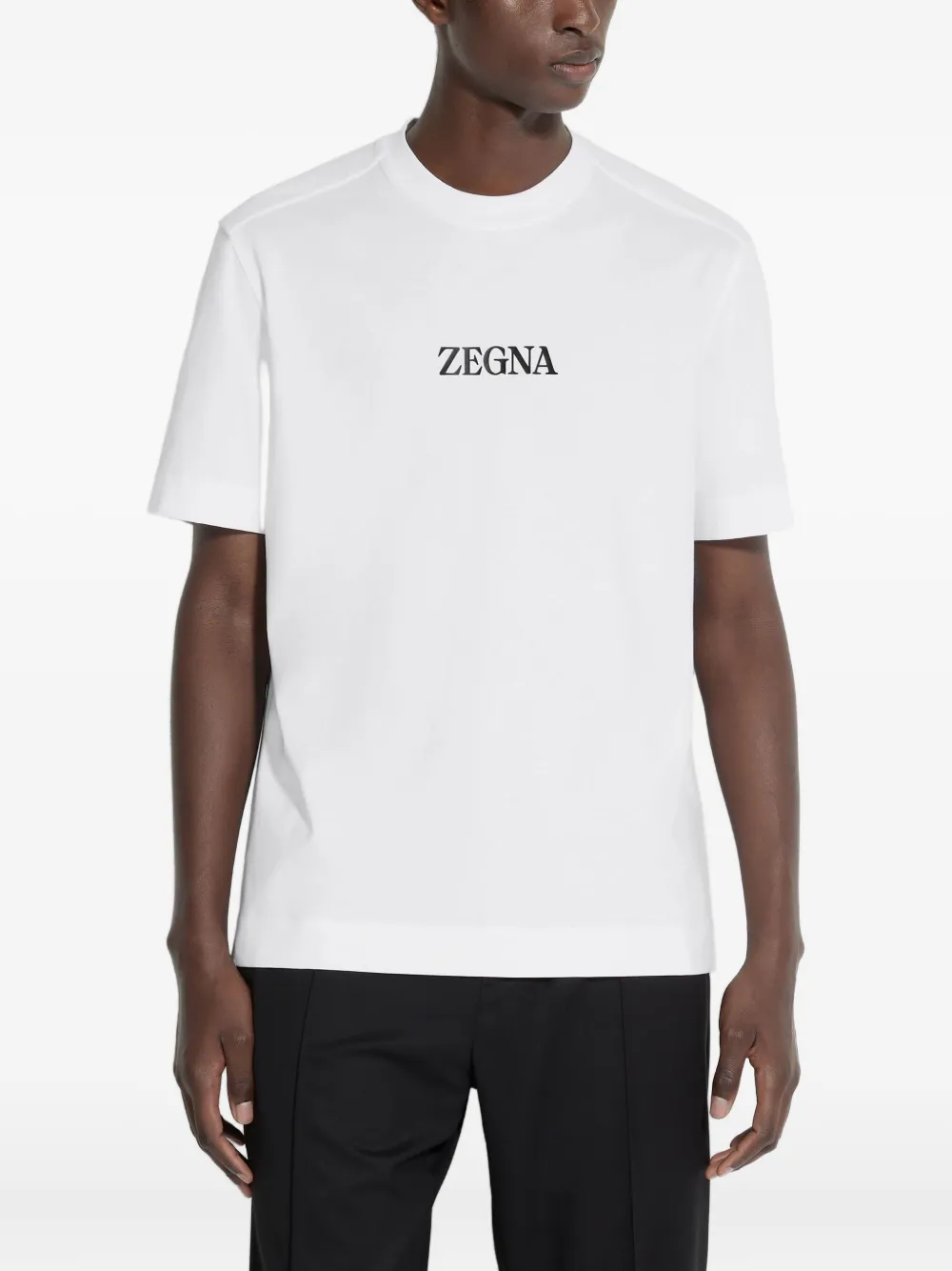 Zegna logo-detail T-shirt - Wit