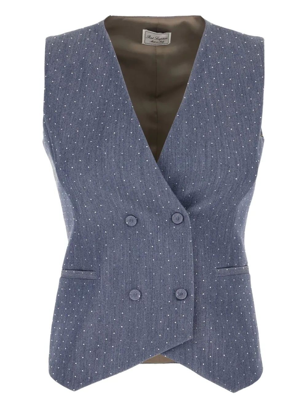 POST SCRIPTUM double-breasted waistcoat | Blue | Image 1