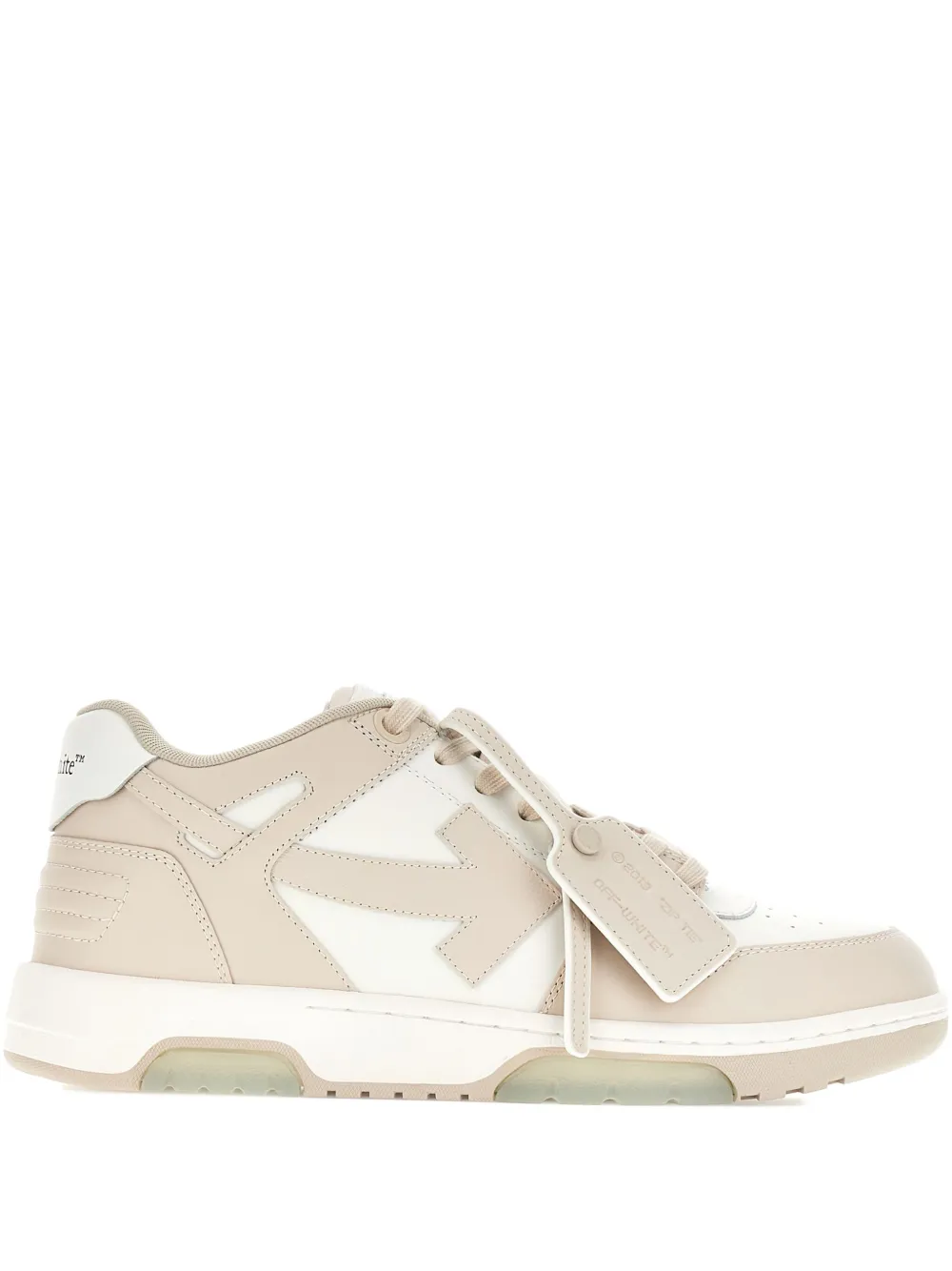 Off-white Out Of Office Leather Panel Sneakers In Neutral
