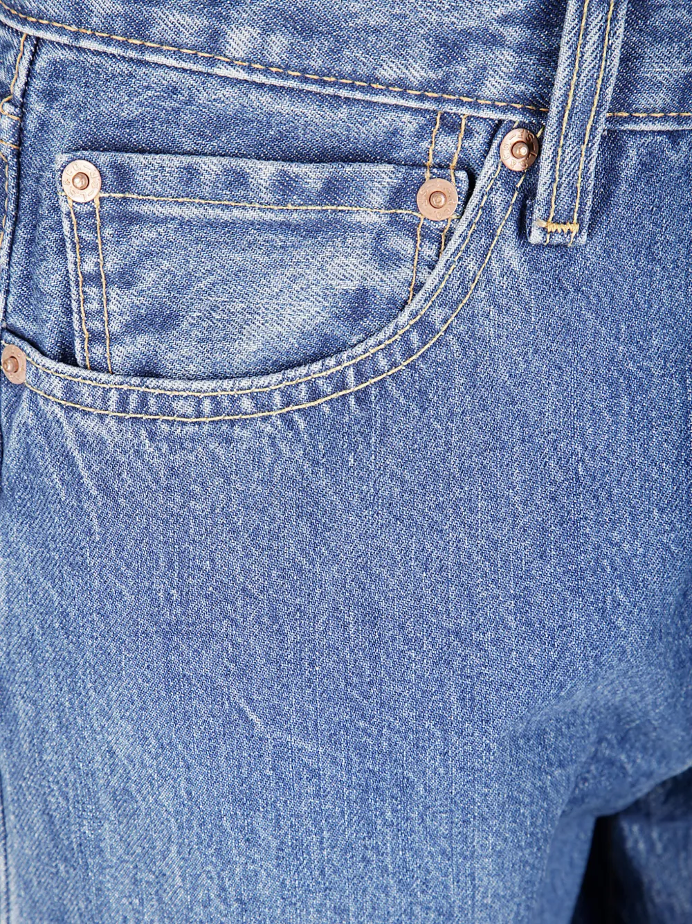 Levi's 501 straight jeans met knopen Blauw