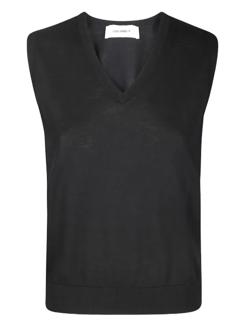 Lisa Yang knitted cashmere V-neck vest