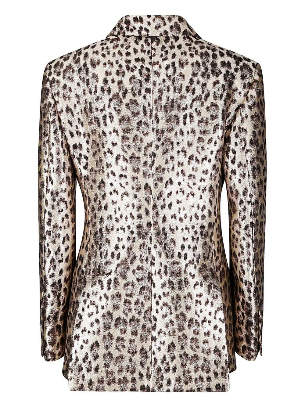 P.a.r.o.s.h Leopard-print Double-breasted Blazer In Multi