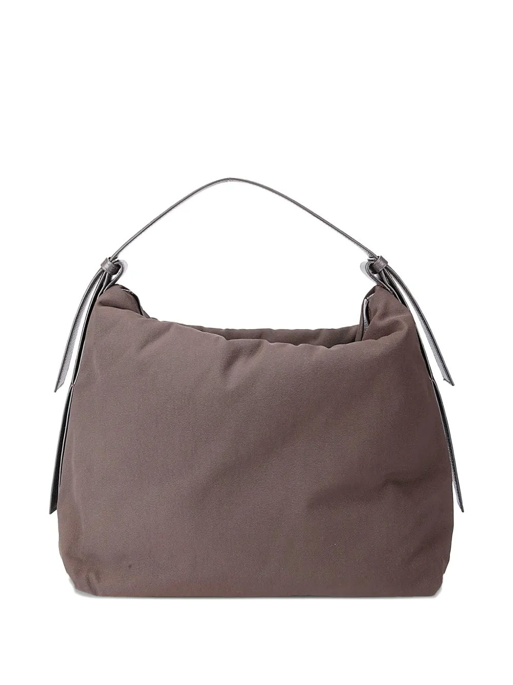 Studio Nicholson Transit leather-trimmed shoulder bag - Bruin