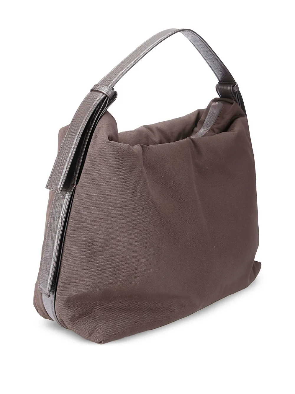 Studio Nicholson Transit schoudertas met leren afwerking Bruin