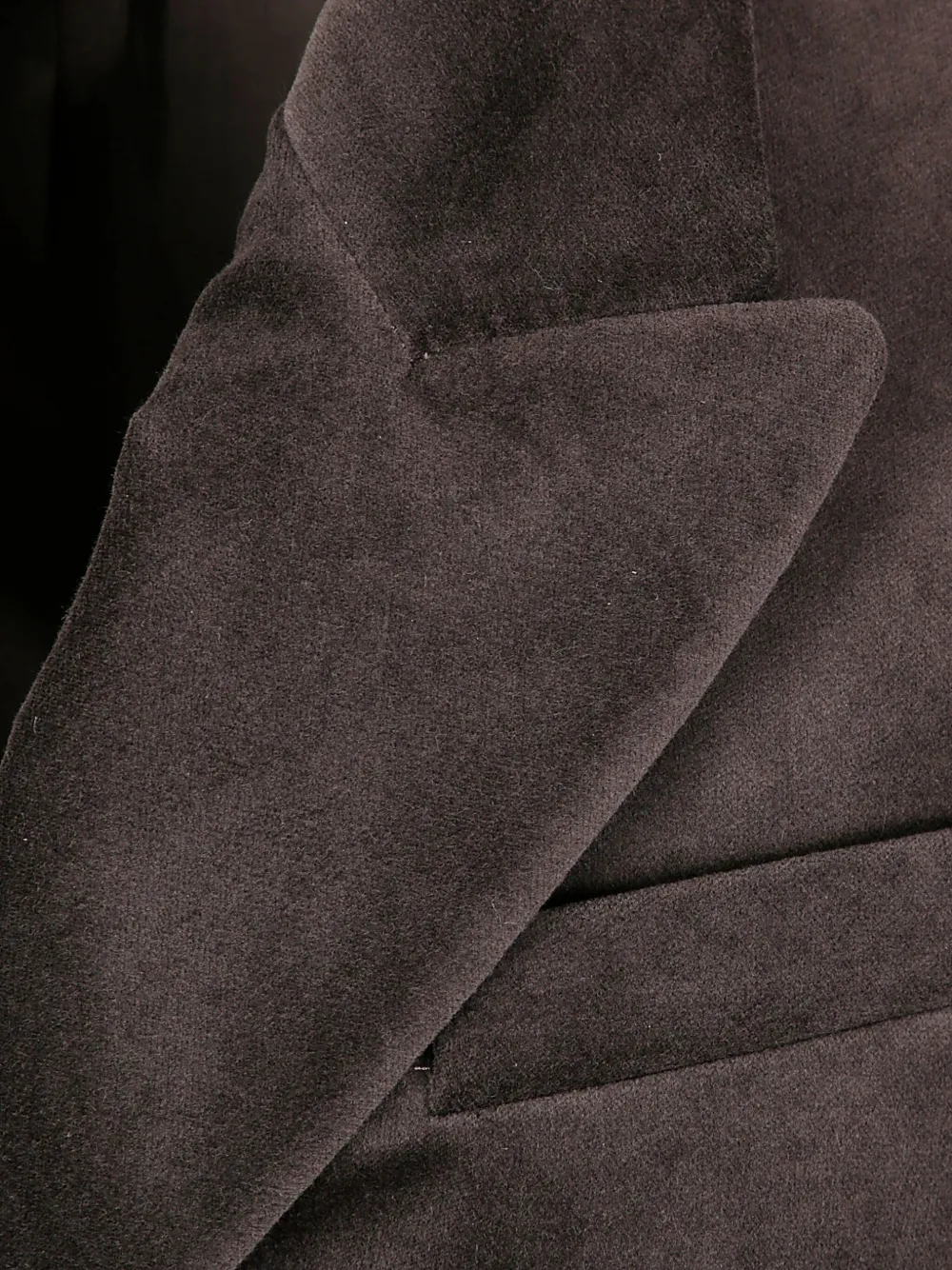 P.a.r.o.s.h Velvet Double-breasted Blazer In Brown