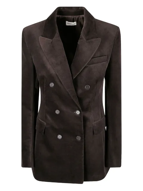 P.A.R.O.S.H. blazer de terciopelo con doble botonadura