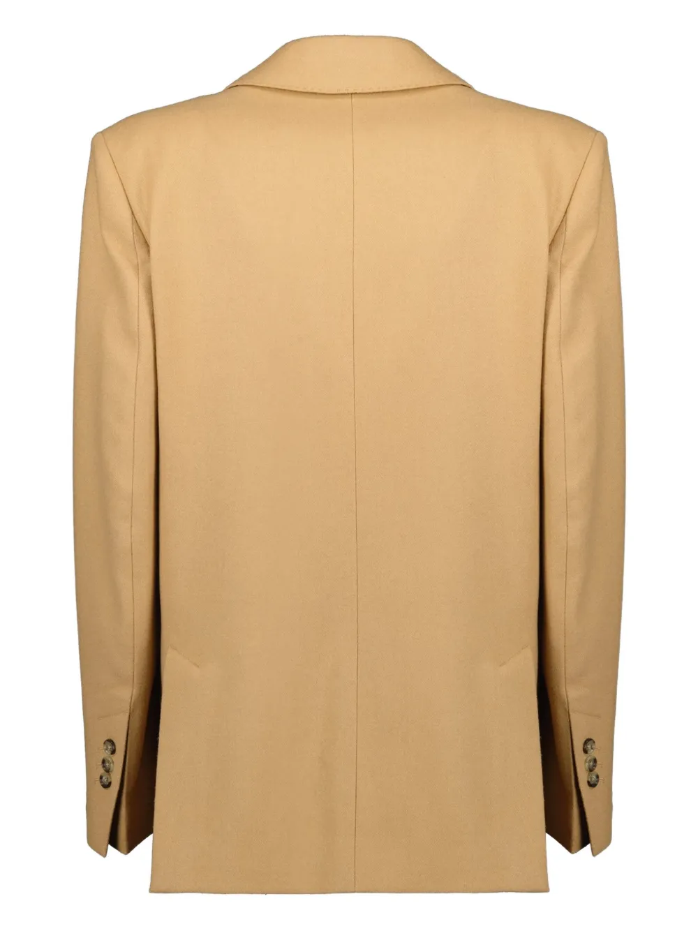  Ami Paris Single Breasted Wool Blazer - Neutrals 
