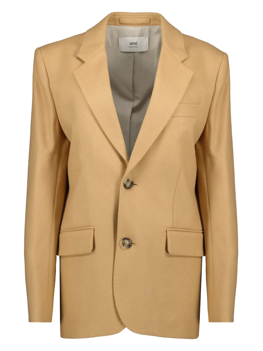AMI Paris single breasted wool blazer - Toni neutri