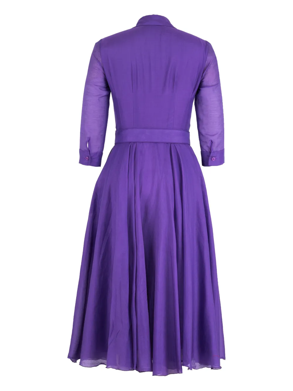 Samantha Sung Aster belted shirt midi dress - Paars