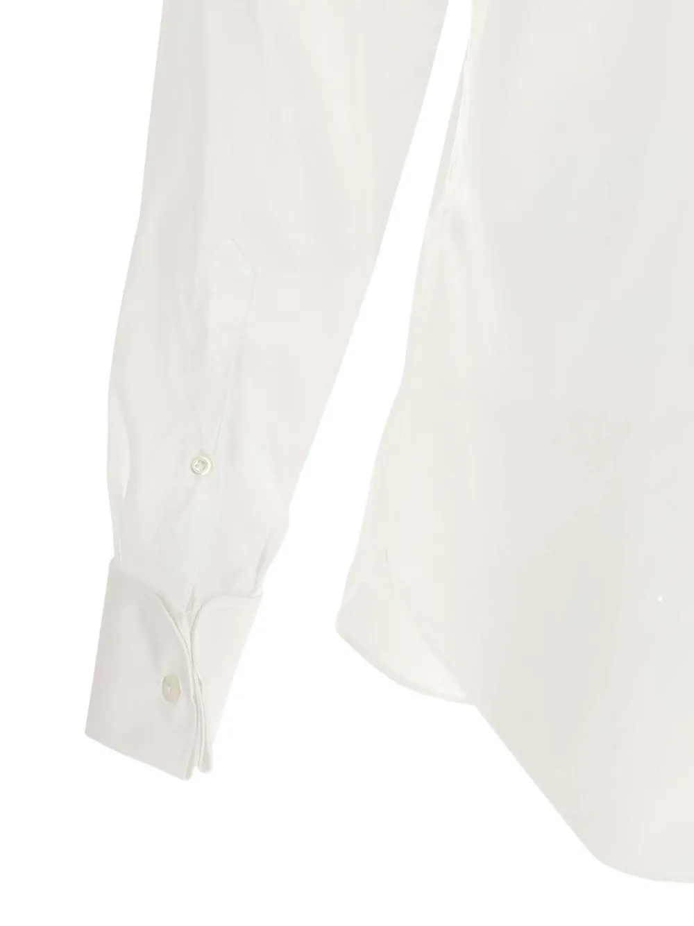 Finamore 1925 Napoli Eduardo Pleated-front Longsleeve Shirt In White