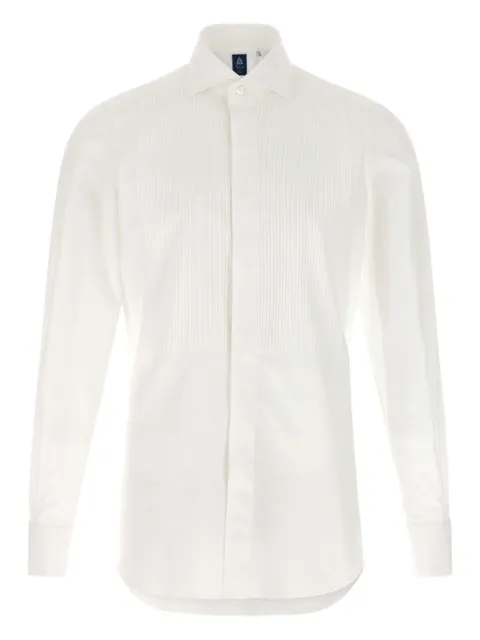 Finamore 1925 Napoli Eduardo pleated-front longsleeve shirt