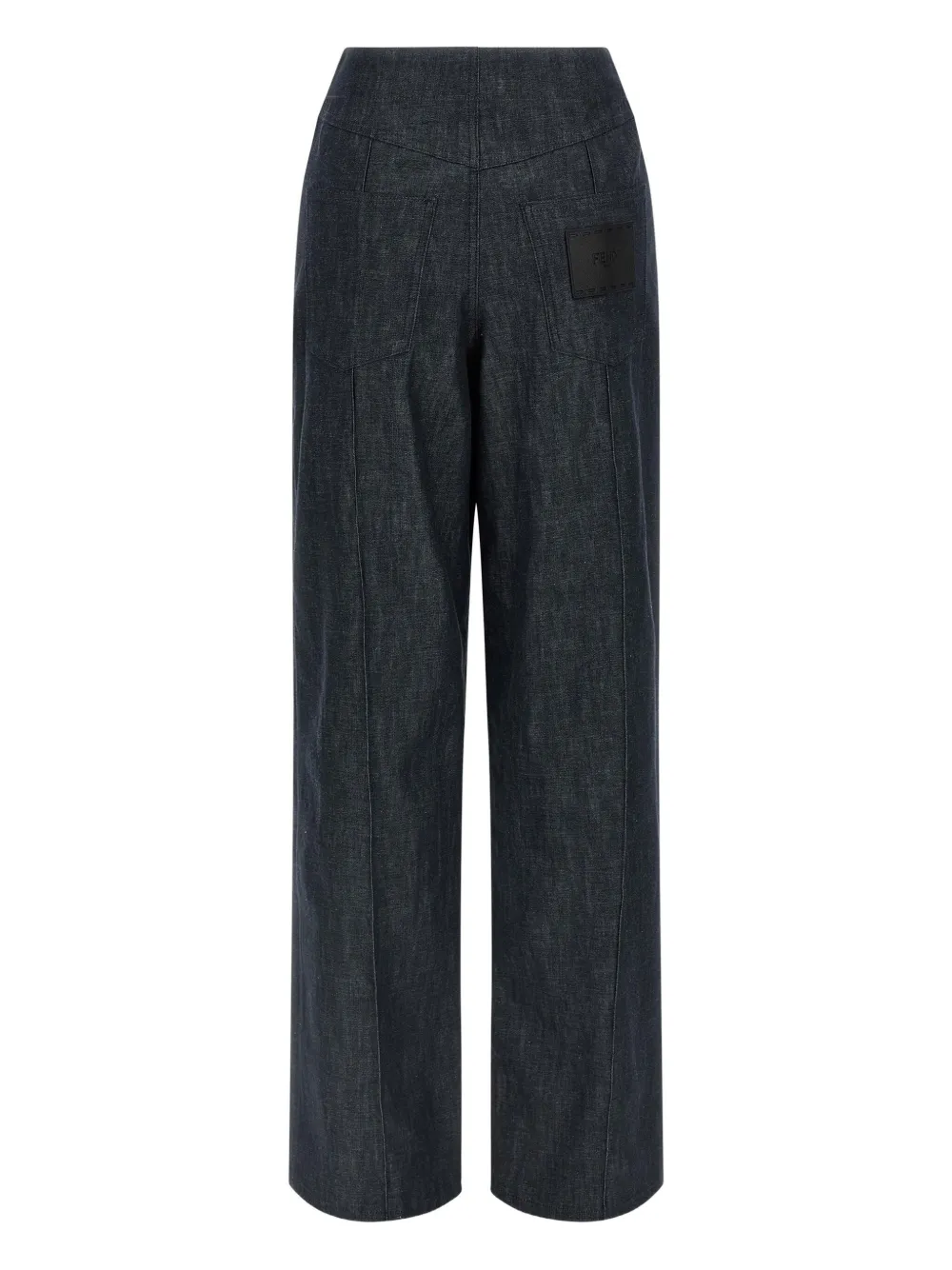 FENDI logo-patch jeans - Blauw