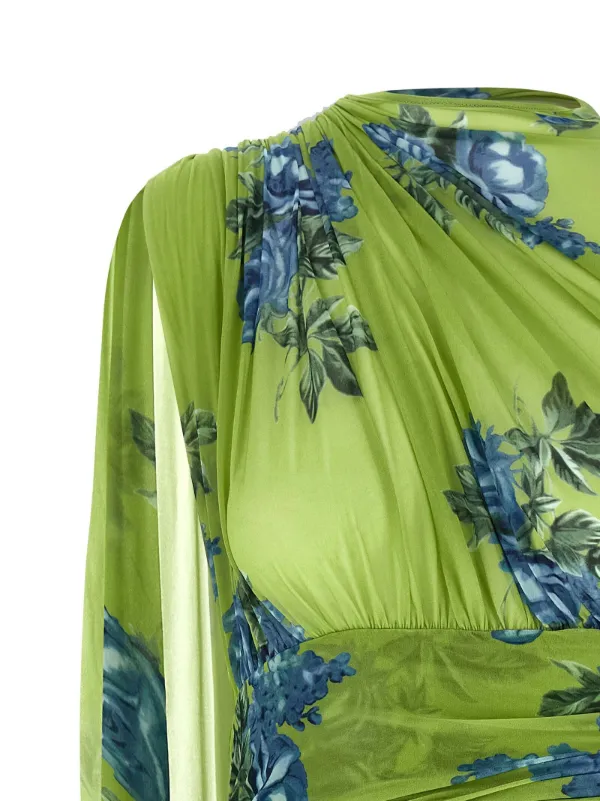 magda butrym green dress Rent Magda Butrym Midi Dress | 36}