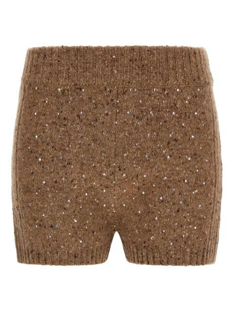 PINKO embellished ribbed shorts