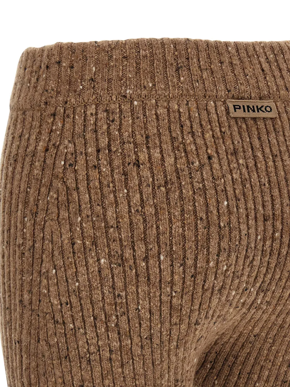 PINKO Verfraaide geribbelde shorts Bruin