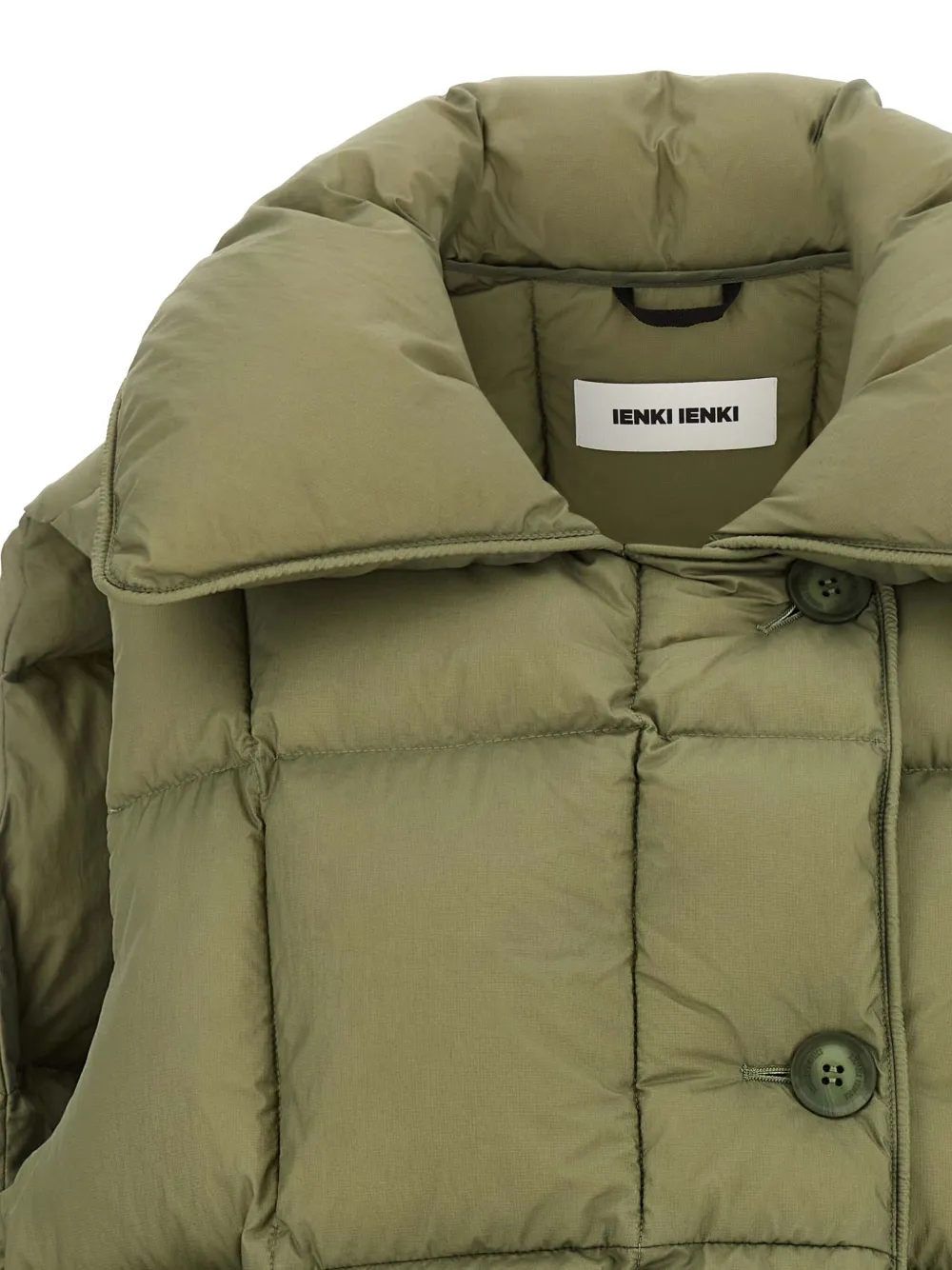 Ienki Ienki Cozy Cloud Quilted Pillow-collar Vest In Green