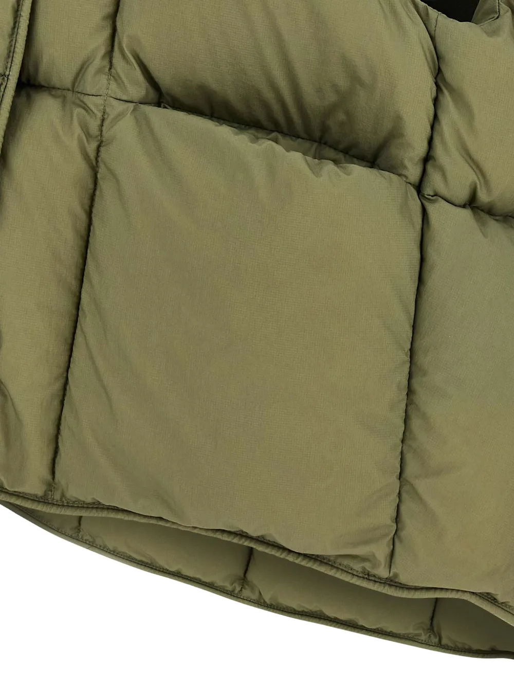 Ienki Ienki Cozy Cloud Quilted Pillow-collar Vest In Green