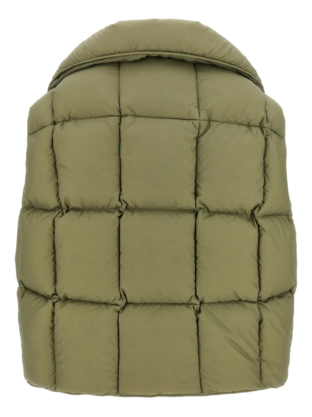 Ienki Ienki Cozy Cloud Quilted Pillow-collar Vest In Green