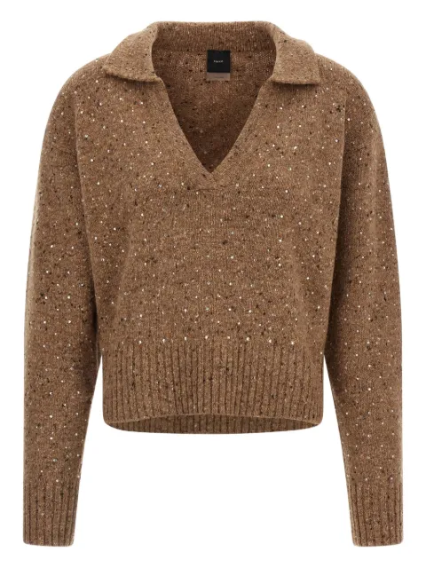 PINKO Nibani rhinestone-embellished sweater