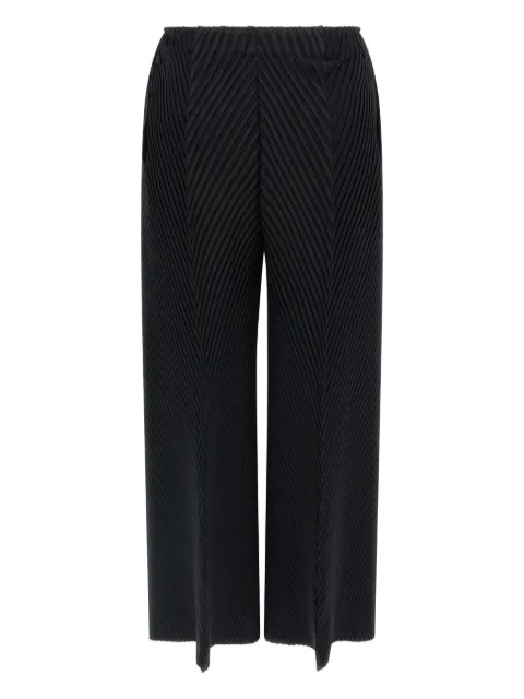 Issey Miyake chevron-pleating trousers
