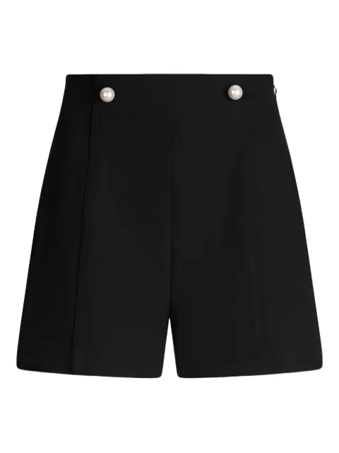 LIU JO pearl-button pleated shorts