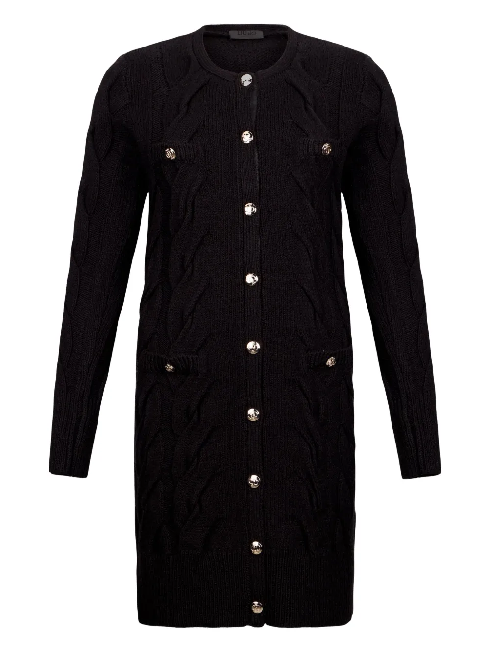 LIU JO Cable knit wool dress | Black | Image 1