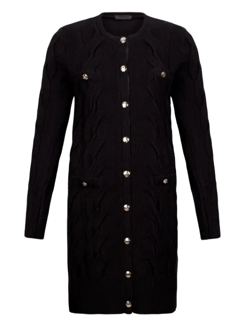 LIU JO cable-knit buttoned dress