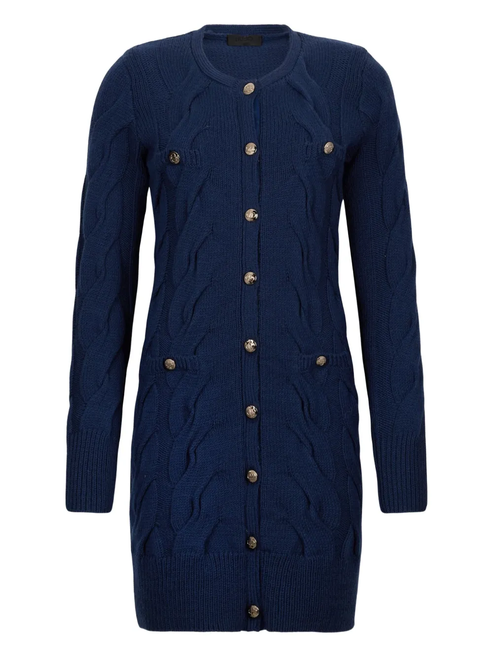 LIU JO Cable knit wool dress | Blue | Image 1