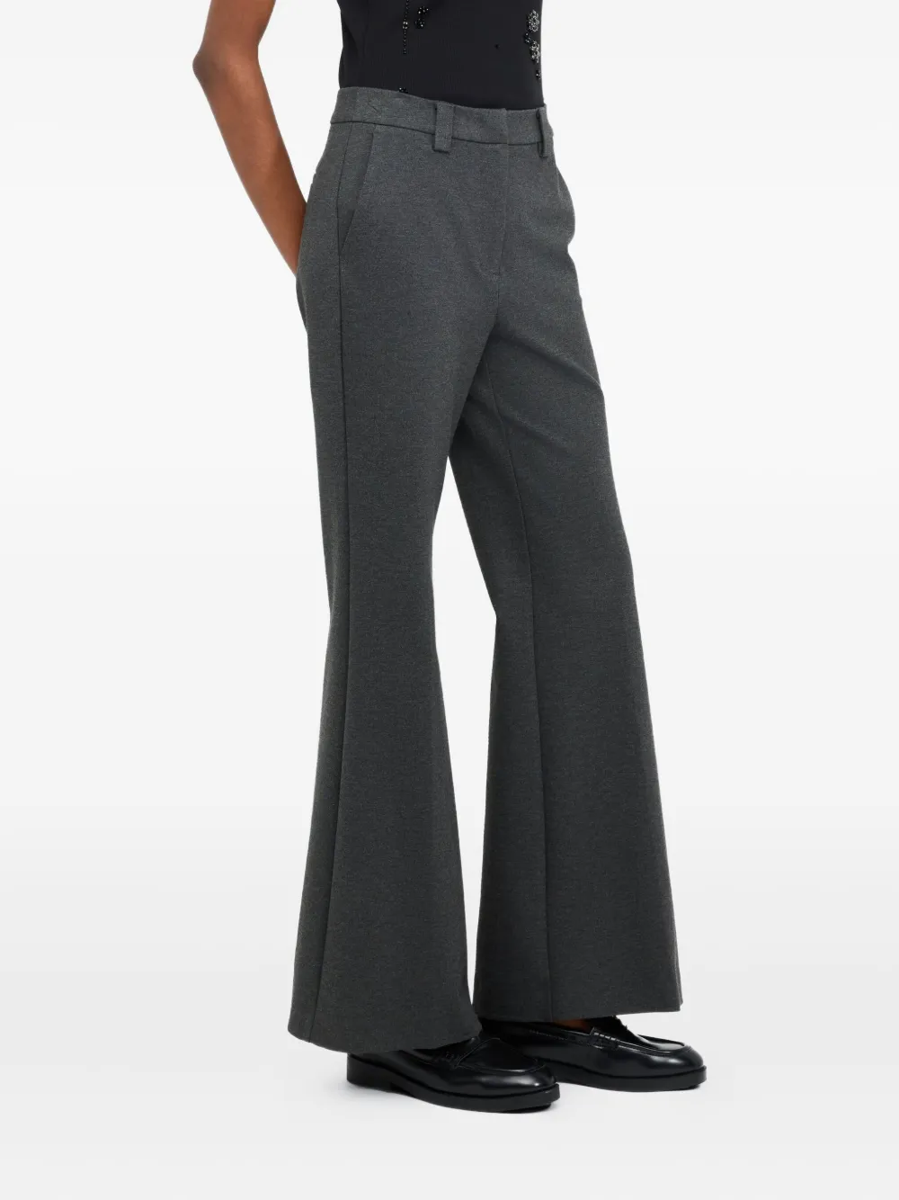 Liu •jo Belt Loop Casual Pants In Black