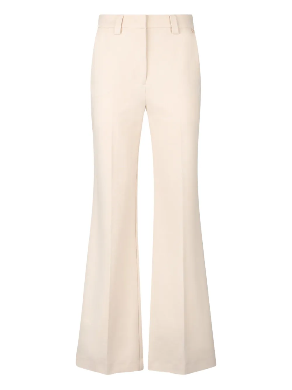 Liu •jo Smart Flared Trousers In Neutral