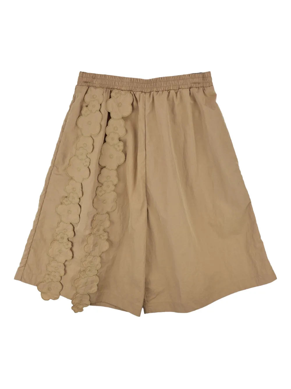 Cecilie Bahnsen flower-embellished shorts - ブラウン Cecilie Bahnsen flower-embellished shorts - ブラウン