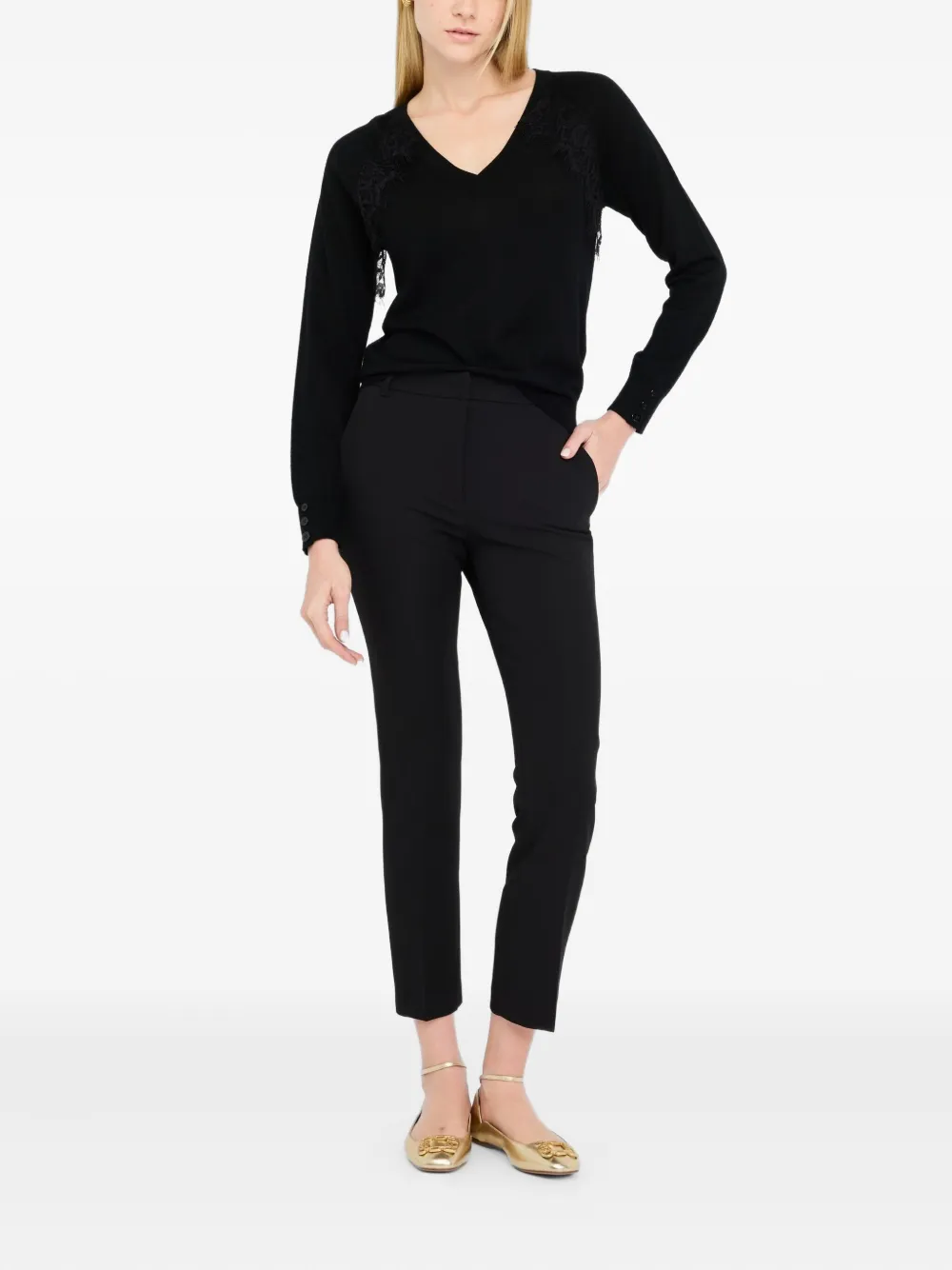 LIU JO Cigarette trousers - Zwart