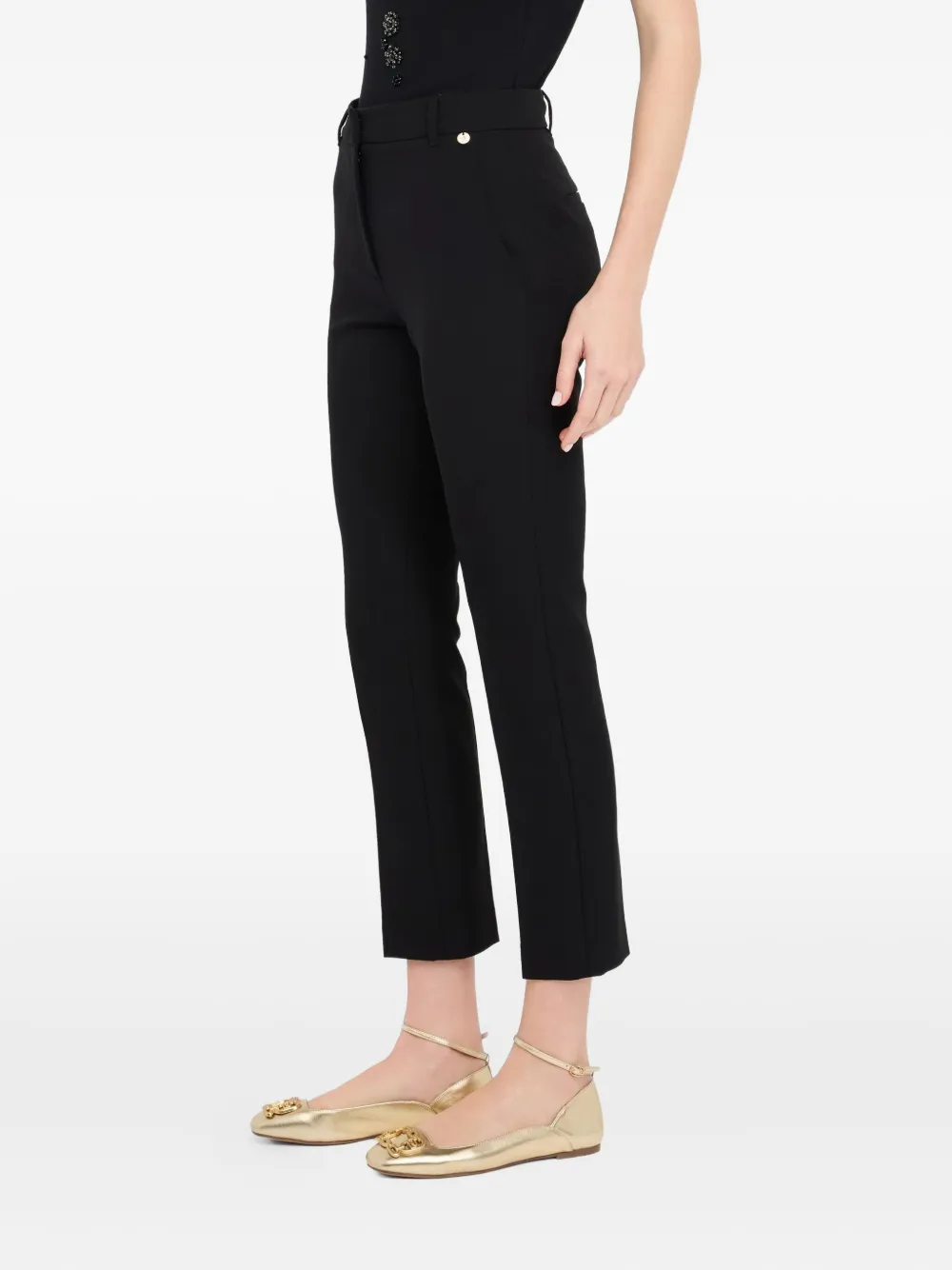 Liu •jo Cigarette Trousers In Black