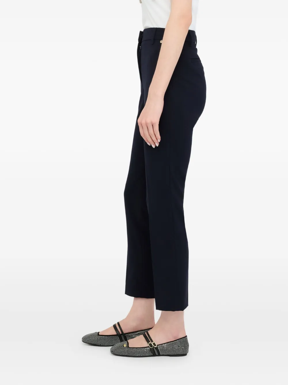 Liu •jo Cigarette Trousers In Blue