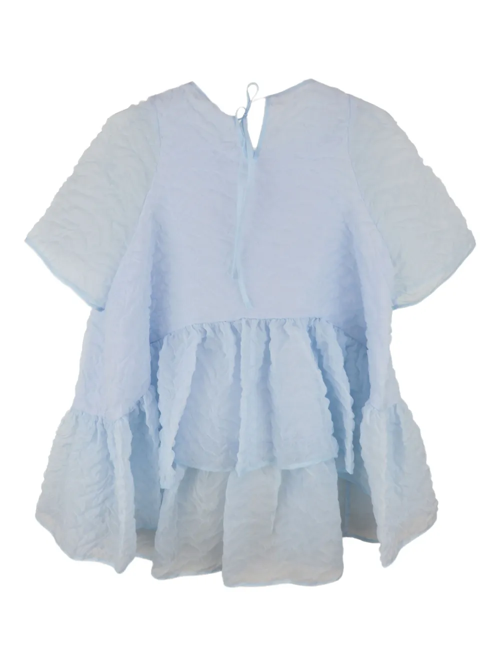 Cecilie Bahnsen Susi ruffled-hem blouse - Blauw