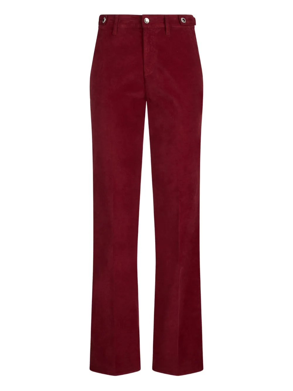 Liu •jo Bejewelled Velvet Trousers In Red