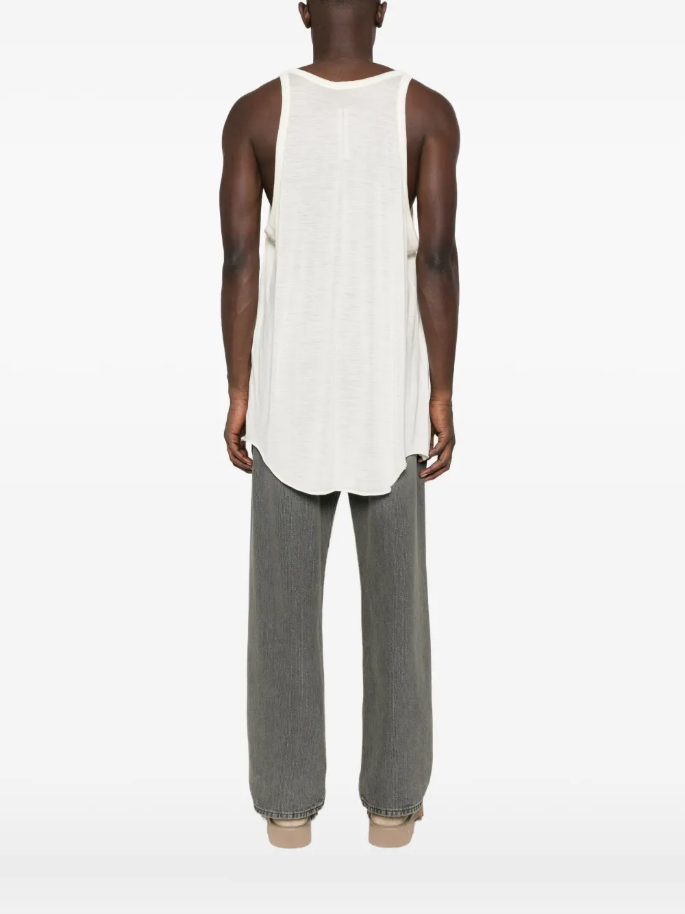 Rick Owens Scoop-neck Vest In White