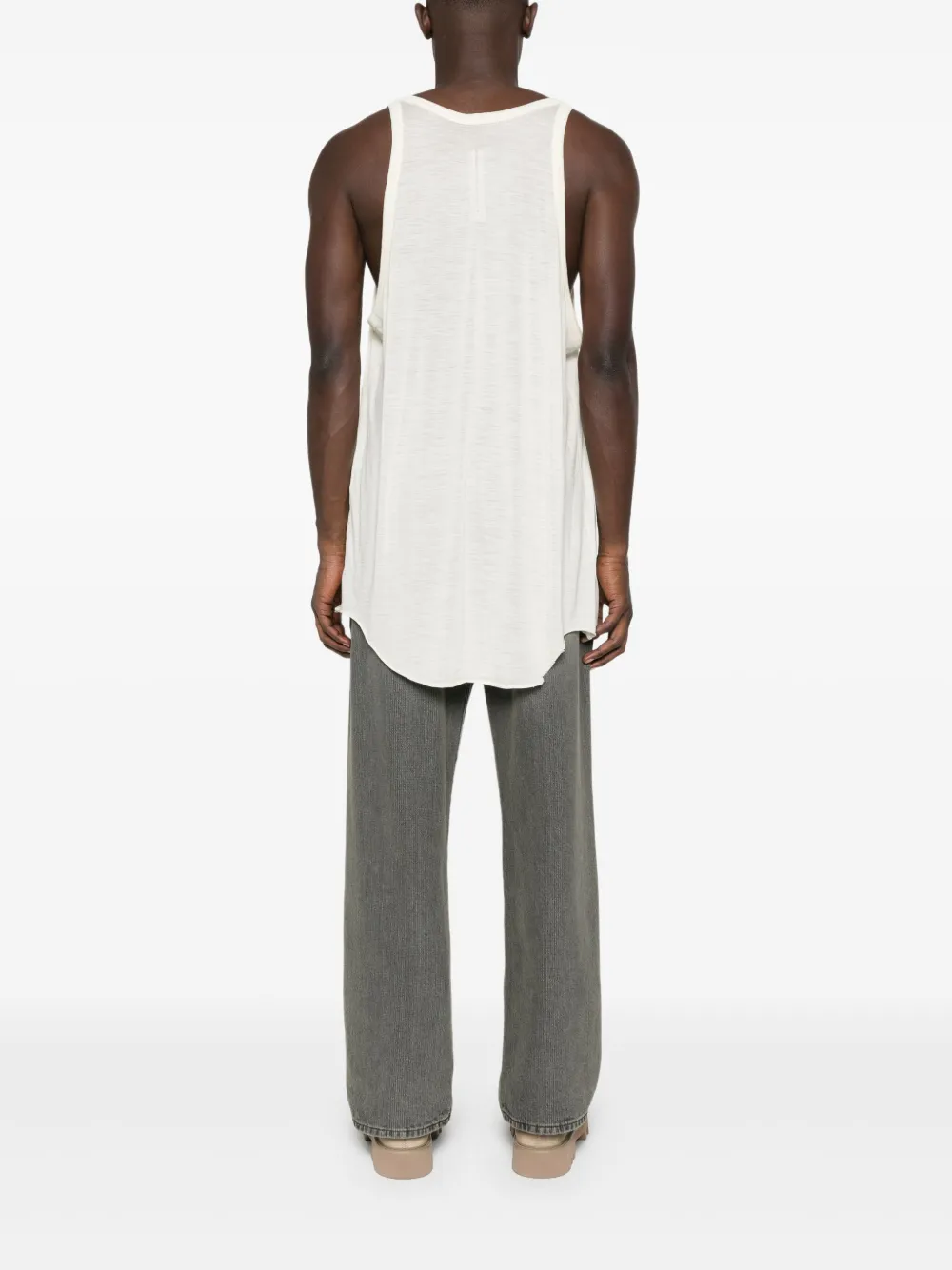 Rick Owens Top met diepe ronde hals Wit