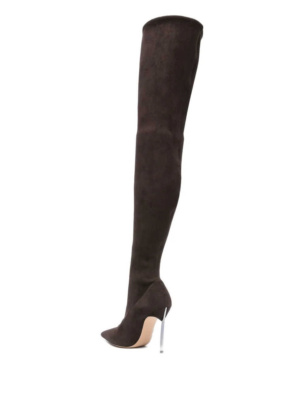 Casadei 110mm suede over-the-knee boots Brown