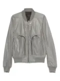 Rick Owens Bauhaus Flight leather jacket - Grey