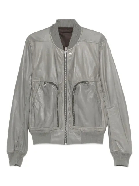 Rick Owens Bauhaus Flight leather jacket