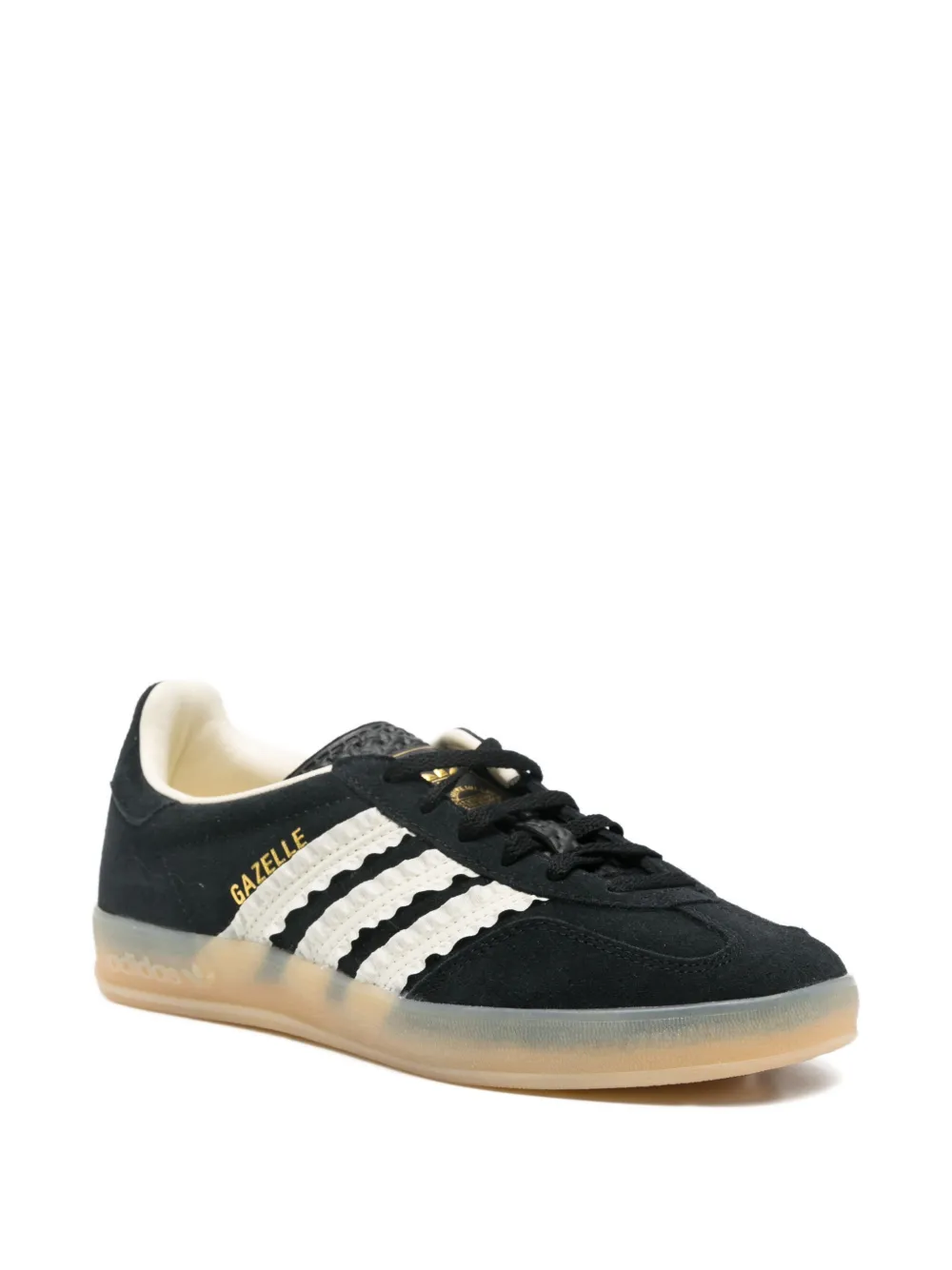 adidas Gazelle suede three-stripe sneakers Black