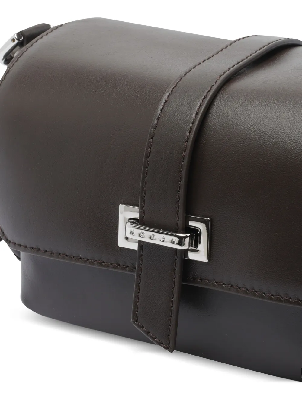 Hogan Schoudertas met omslag en zak Bruin