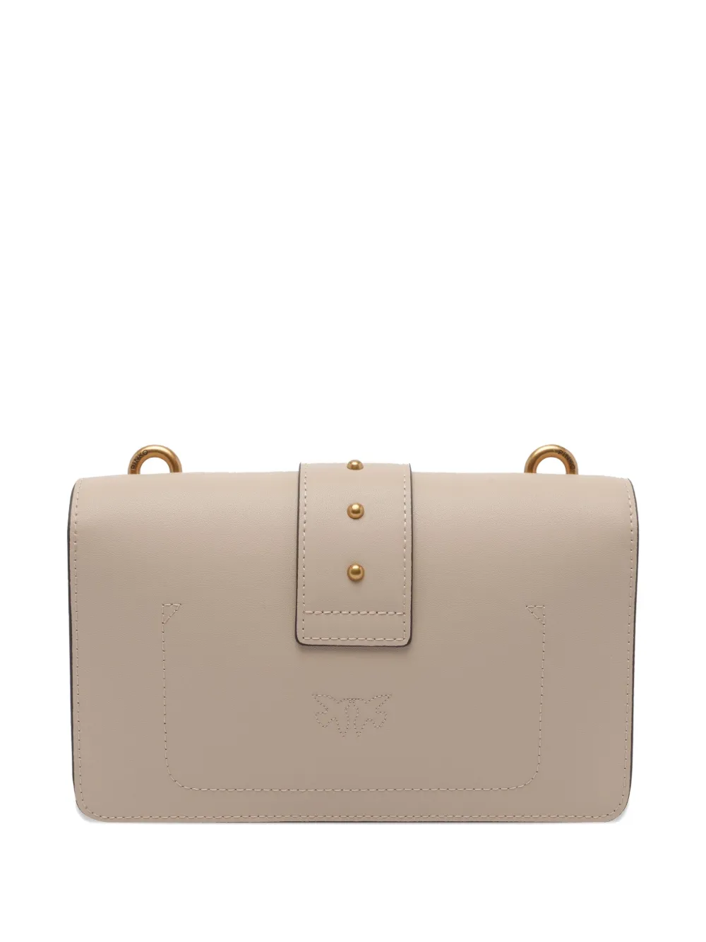 PINKO logo-embellished flap shoulder bag - ニュートラル PINKO logo-embellished flap shoulder bag - ニュートラル