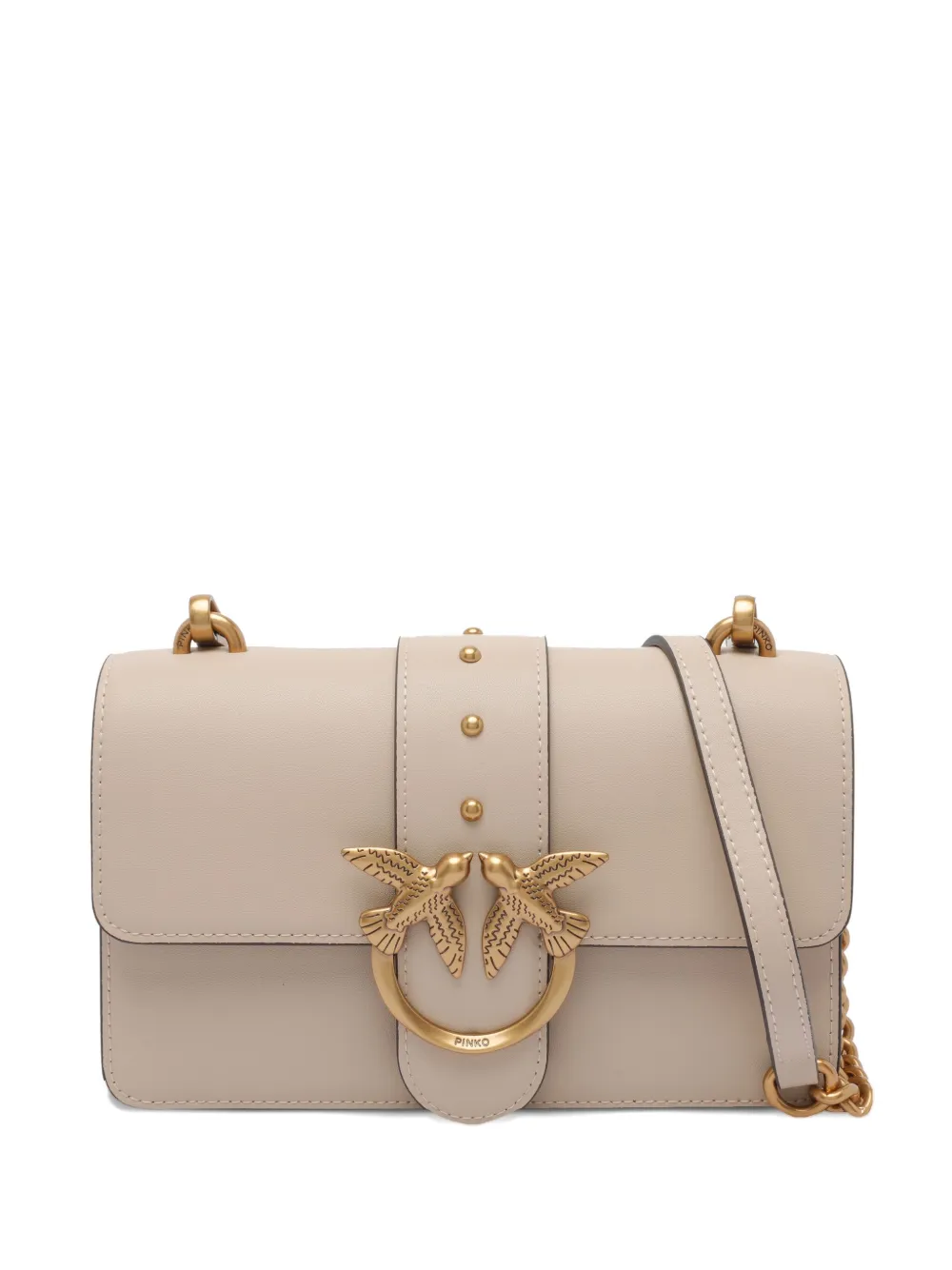 PINKO logo-embellished flap shoulder bag | Neutrals | Image 1