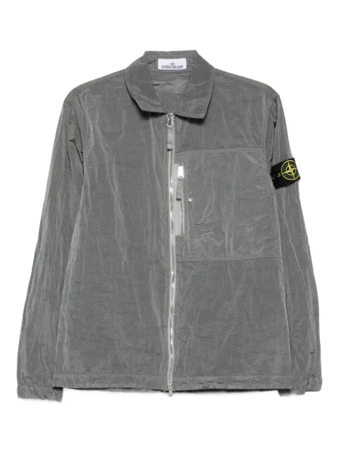 Stone Island zip-fastening patch-pocket shirt jacket