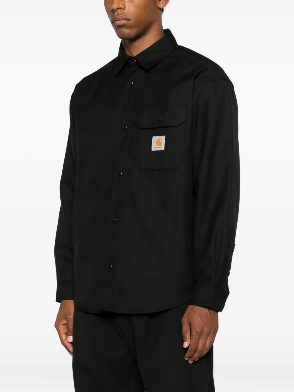 Carhartt WIP Overhemd met zakdetail Zwart