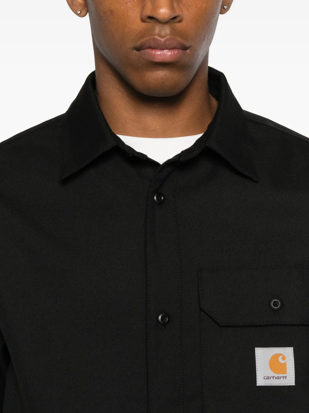 Carhartt WIP Overhemd met zakdetail Zwart