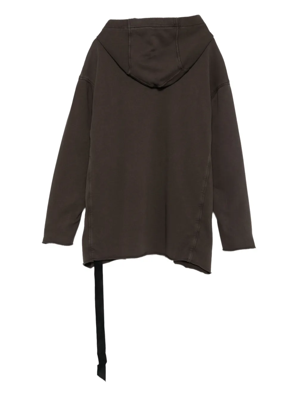 Rick Owens Drkshdw Head-print Drawstring Hoodie In Gray
