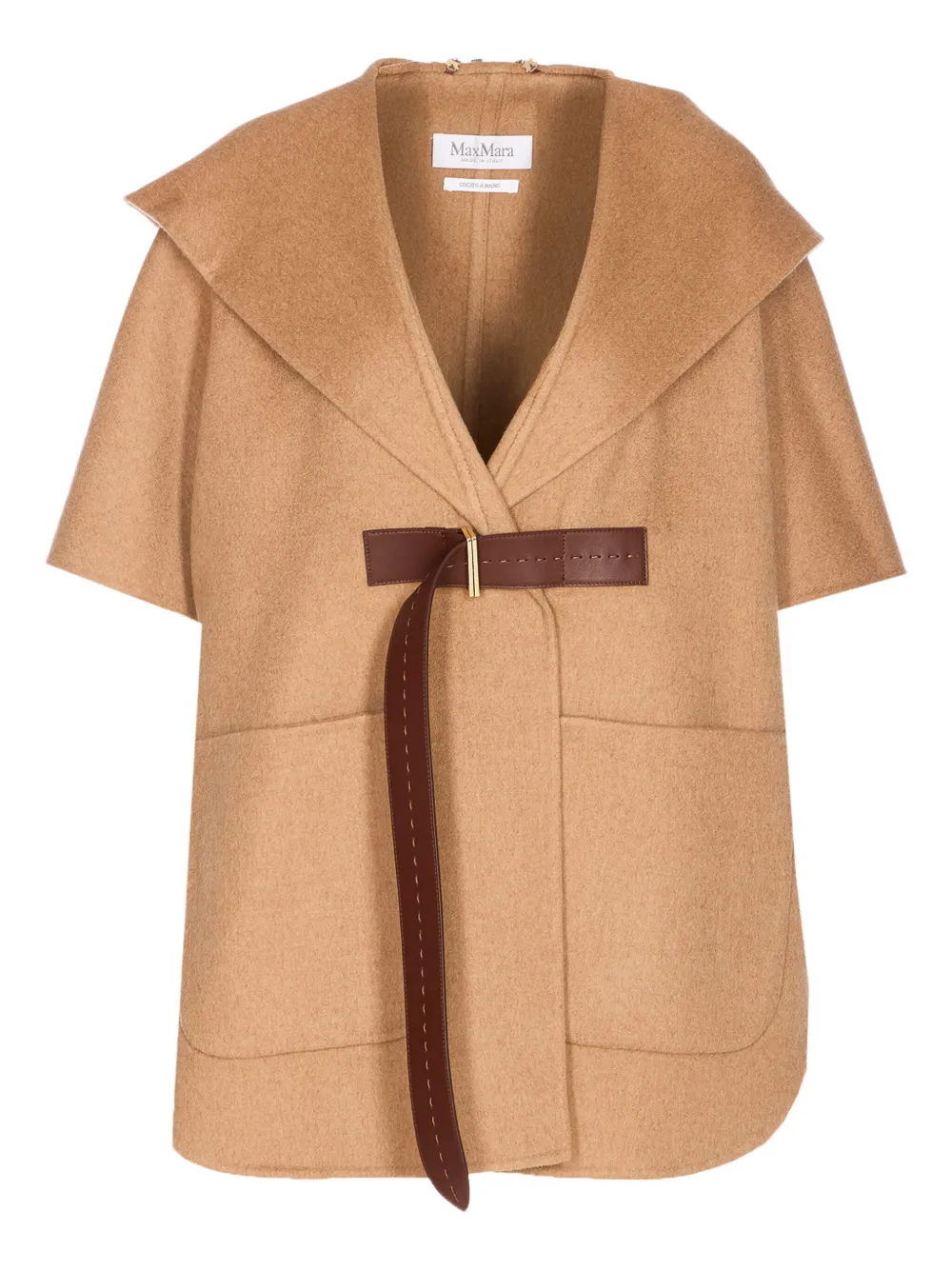 Max Mara capa con capucha y cinturón | neutro | Image 1